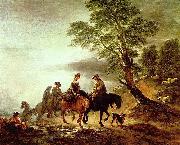 Thomas Gainsborough Ritt zum Markt oil painting reproduction
